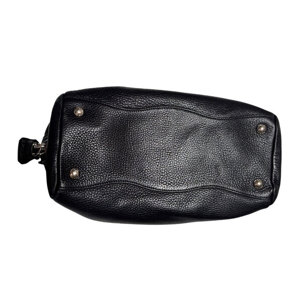 Prada Vitello Daino Logo Leather Bauletto Satchel Bag Black Nero MSRP $2950 - Picture 10 of 14